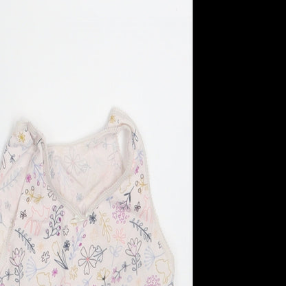 Nutmeg Girls Pink Floral  Camisole Tank Size 3-4 Years
