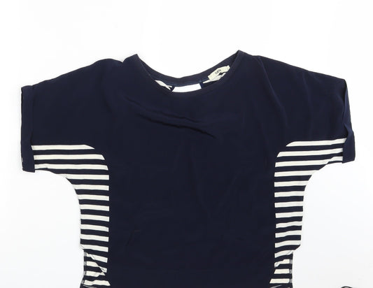 Womens UK Size S Oasis Blue Basic T-Shirt