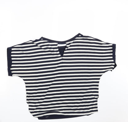 Womens UK Size S Oasis Blue Basic T-Shirt
