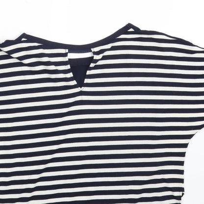 Womens UK Size S Oasis Blue Basic T-Shirt