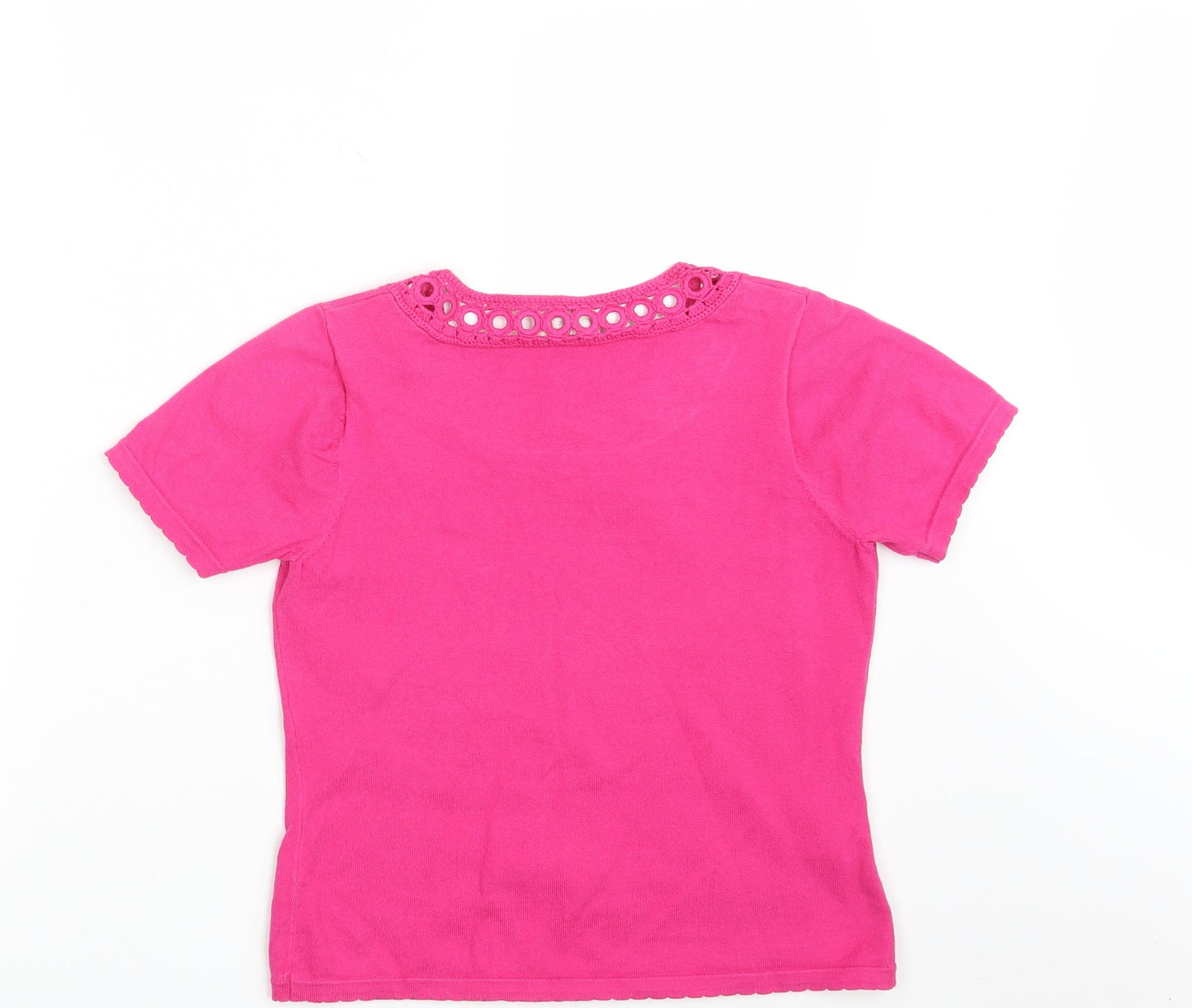 Womens UK Size S CC Pink Pullover Jumper