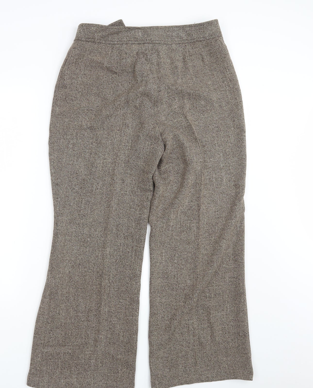 Womens UK Size 14 Mia Moda Regular Fit Dress Pants Brown Trousers