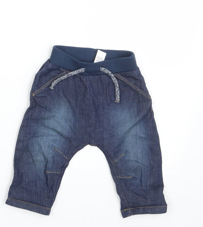 George Baby Blue   Sweatpants Jeans Size 0-3 Months  - Waist 14in; Inside  leg 7in