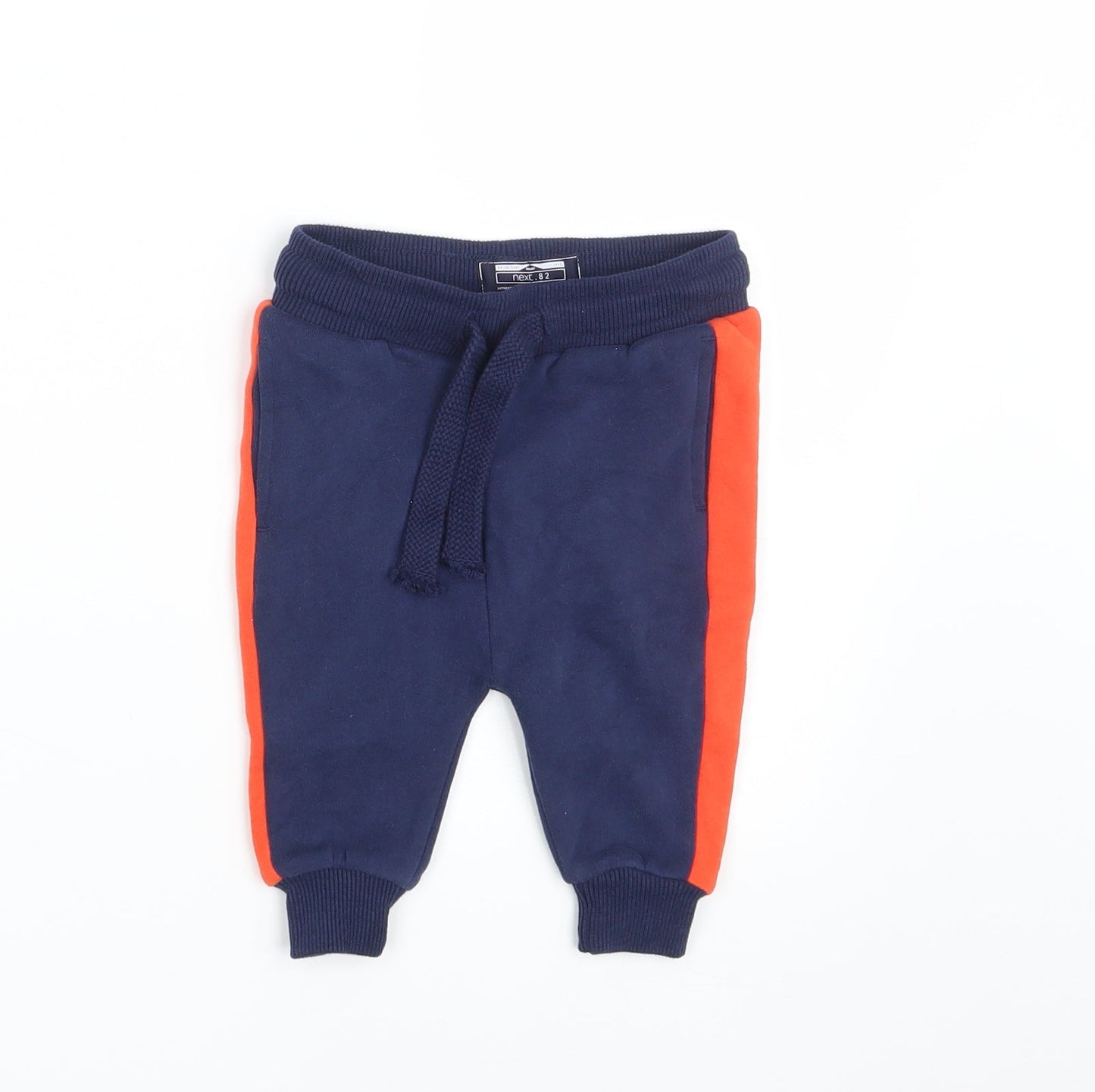 NEXT Baby Blue Striped  Jogger Leggings Size 6-9 Months  - Waist 20in; Inside leg 6in