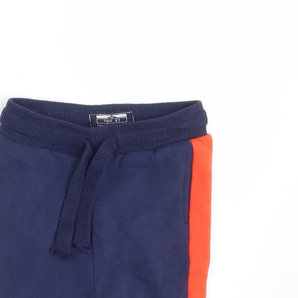 NEXT Baby Blue Striped  Jogger Leggings Size 6-9 Months  - Waist 20in; Inside leg 6in