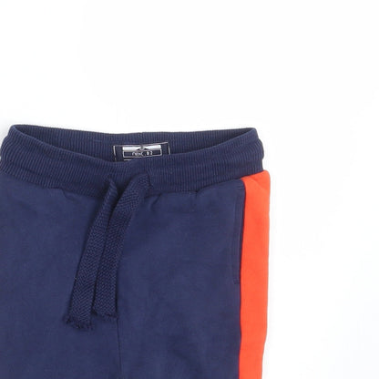 NEXT Baby Blue Striped  Jogger Leggings Size 6-9 Months  - Waist 20in; Inside leg 6in