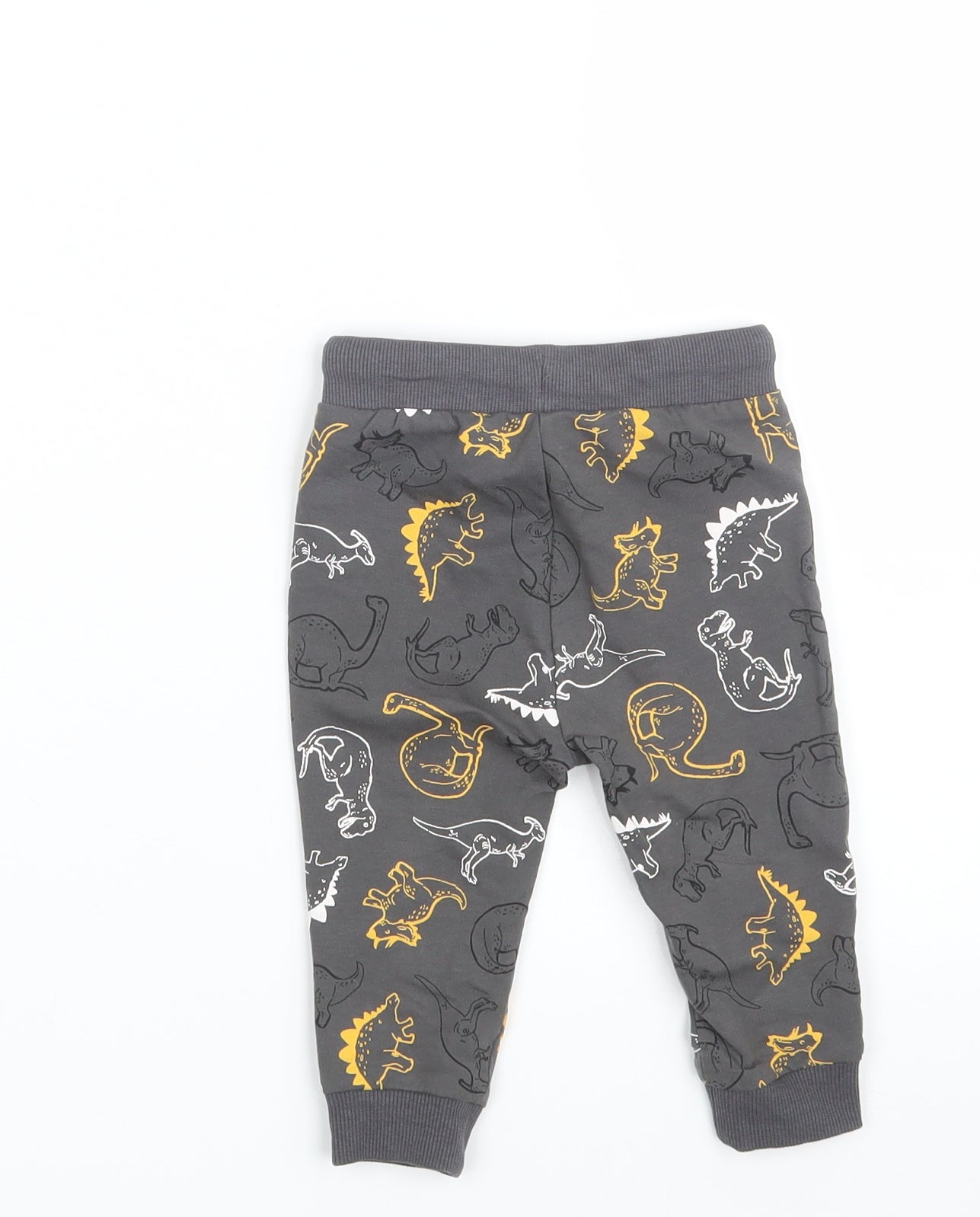 So Cute Baby Grey Animal Print  Jogger Leggings Size 6-9 Months  - Waist 16in; Inside  leg 9in