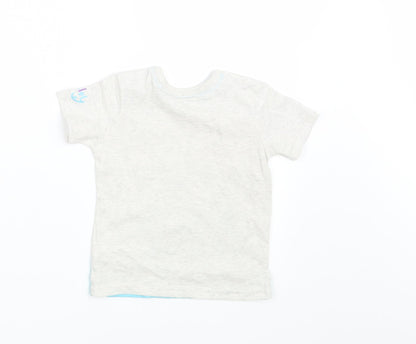 George Baby Grey Animal Print  Basic T-Shirt Size 3-6 Months  - Sulley