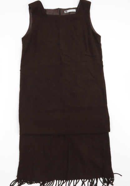 Modern Woman Womens Brown   Fit & Flare  Size 12