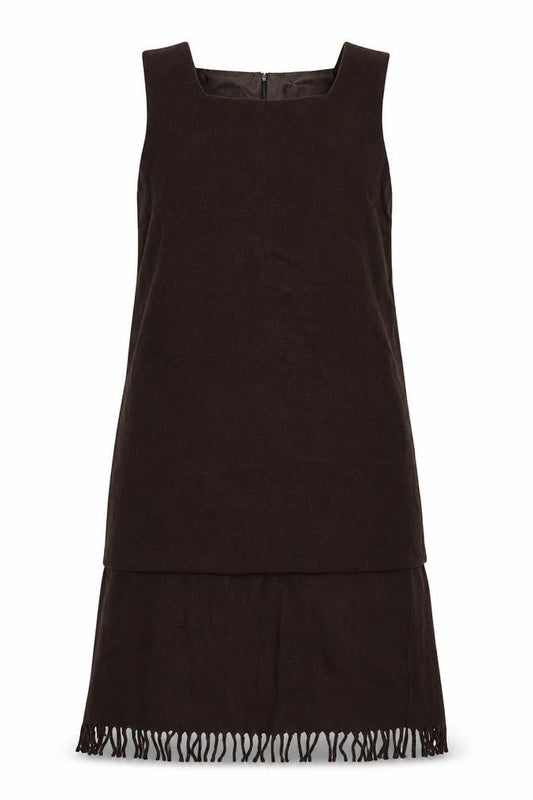 Front view of Modern Woman women’s brown fit & flare, size UK 12