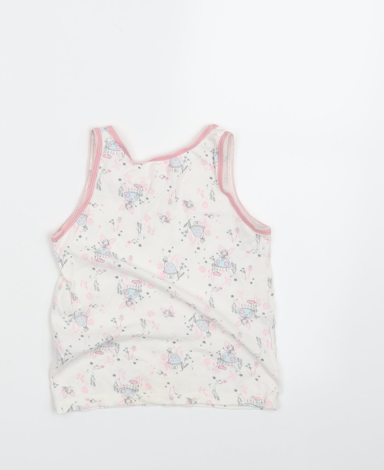 Nutmeg Girls White Floral  Camisole Tank Size 5-6 Years