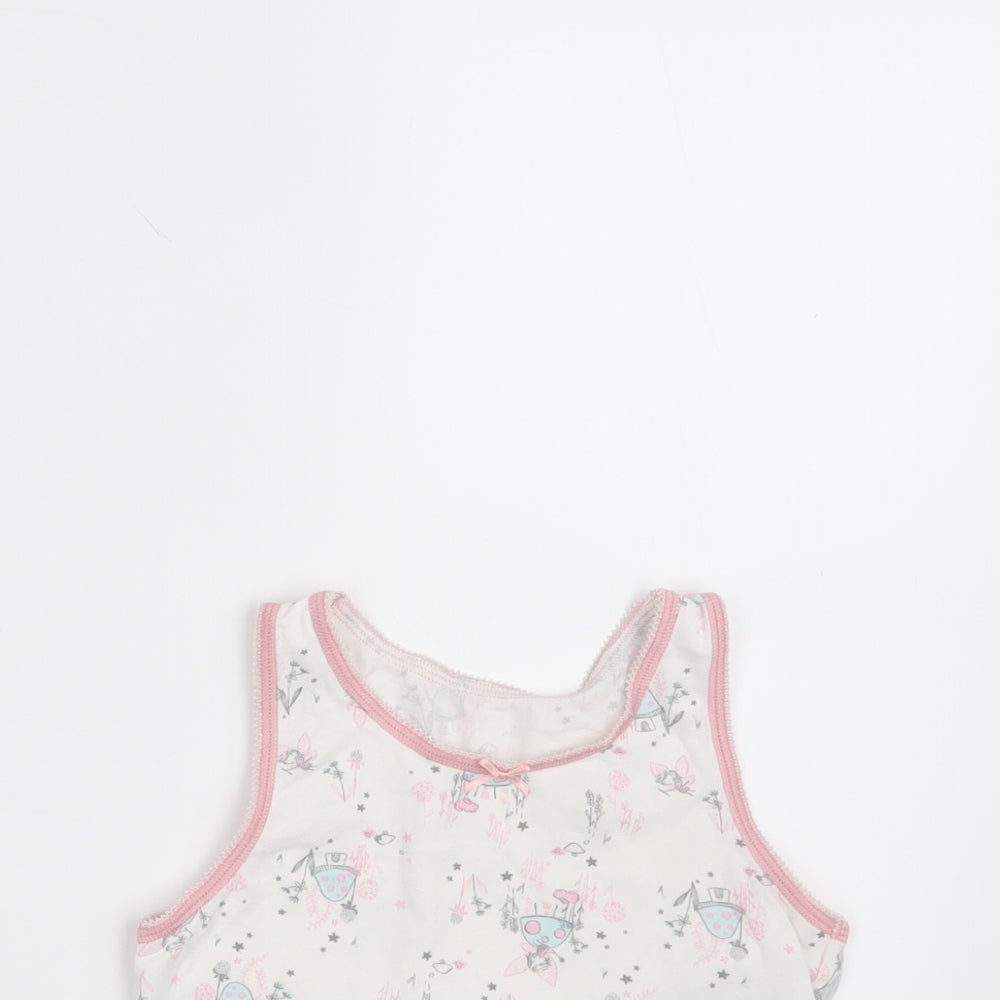 Nutmeg Girls White Floral  Camisole Tank Size 5-6 Years