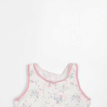 Nutmeg Girls White Floral  Camisole Tank Size 5-6 Years