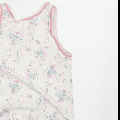 Nutmeg Girls White Floral  Camisole Tank Size 5-6 Years