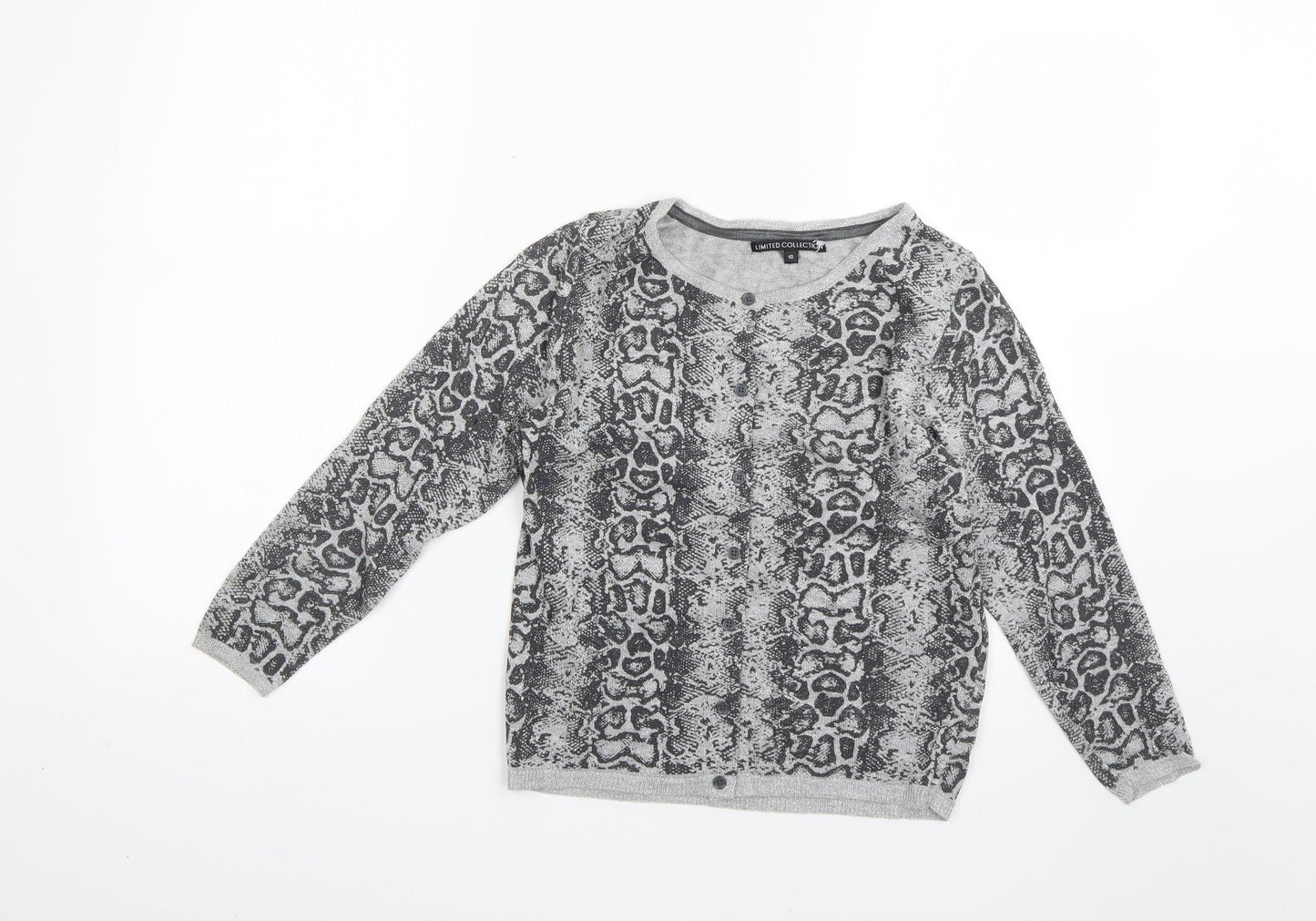 Womens UK Size 10 limited collection Silver Pullover Jumper