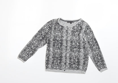 Womens UK Size 10 limited collection Silver Pullover Jumper