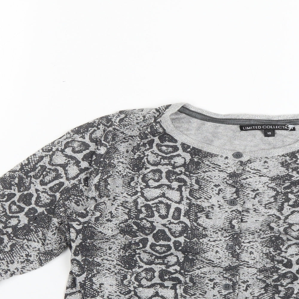 Womens UK Size 10 limited collection Silver Pullover Jumper