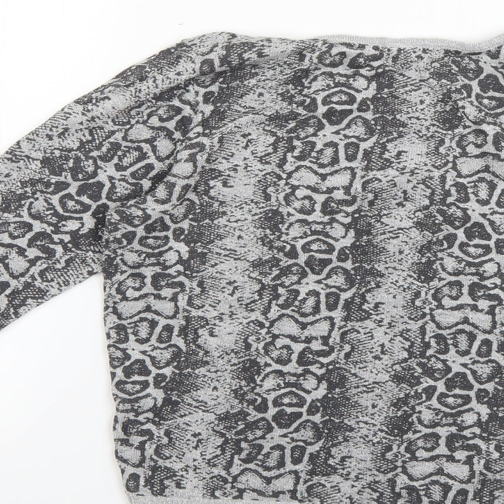Womens UK Size 10 limited collection Silver Pullover Jumper