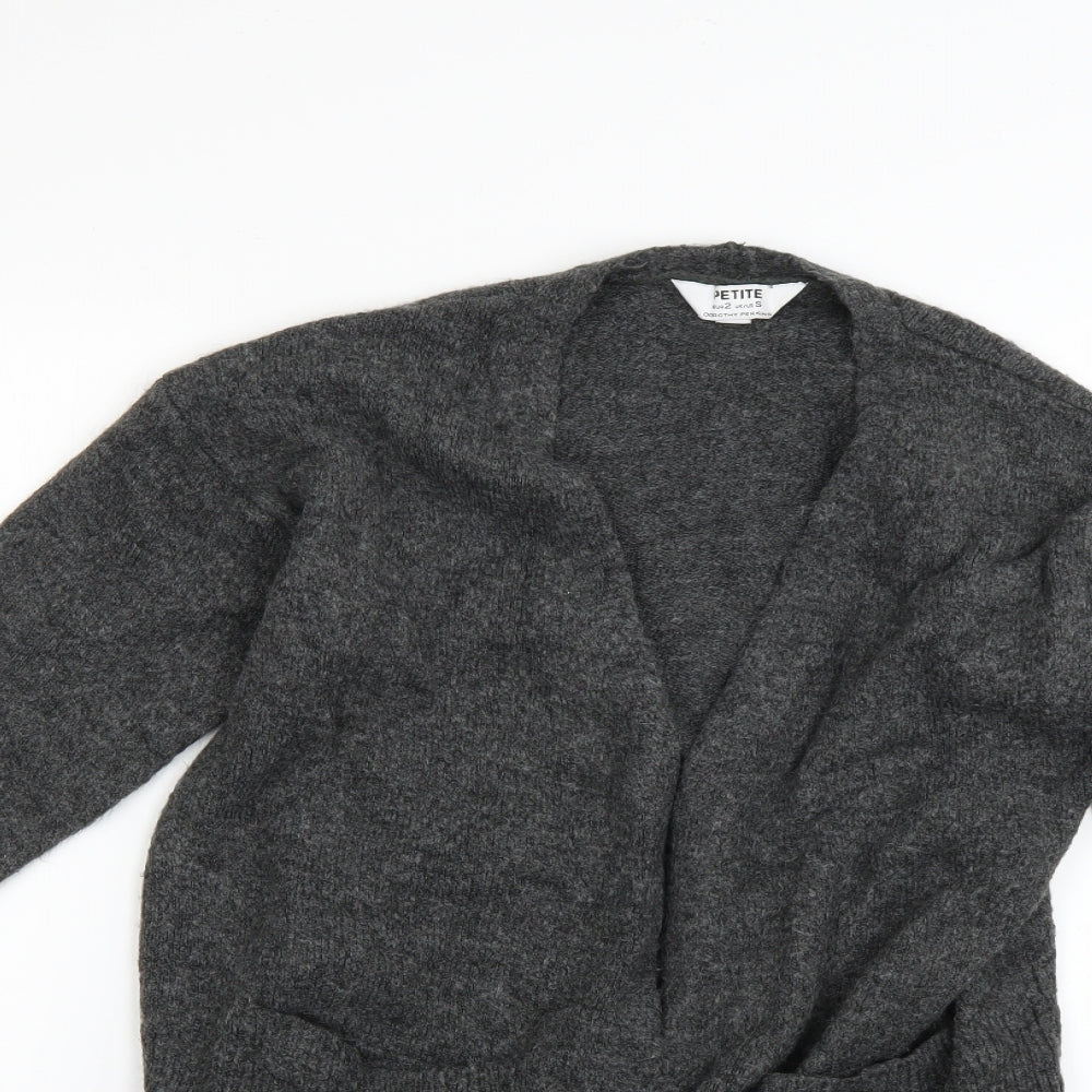 Womens UK Size S Dorothy Perkins Grey Cardigan Jumper