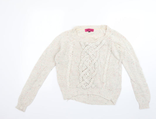 Boohoo Womens Beige   Pullover Jumper Size S