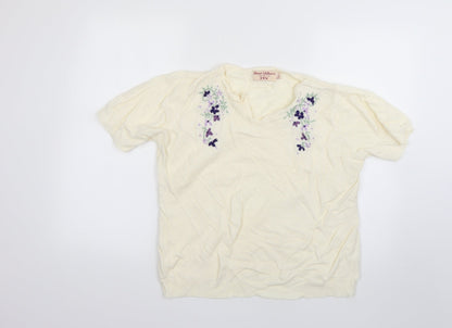 Womens UK Size 18 EWM White Pullover Jumper