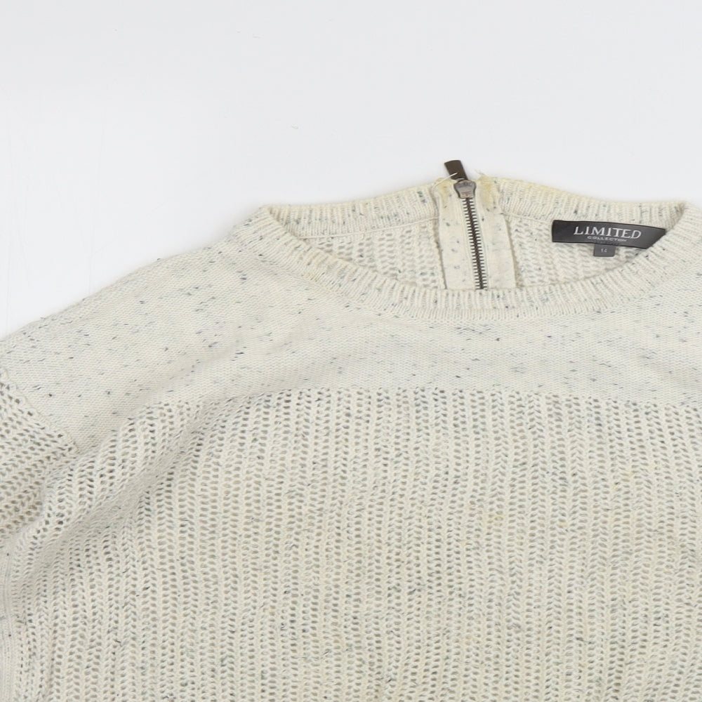 limited Womens Beige   Pullover Jumper Size 14