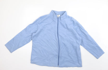 Additional front view of gabrielle vicenge women’s blue jacket, size UK 20