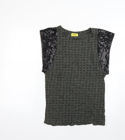 max c Womens Green   Basic T-Shirt Size 10