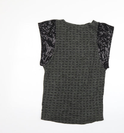 max c Womens Green   Basic T-Shirt Size 10