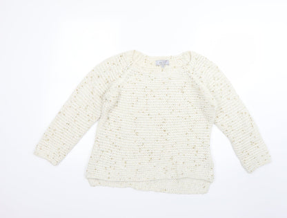 Womens UK Size 14 Marks and Spencer Beige Pullover Jumper