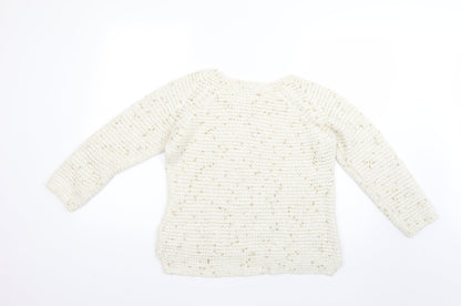 Womens UK Size 14 Marks and Spencer Beige Pullover Jumper