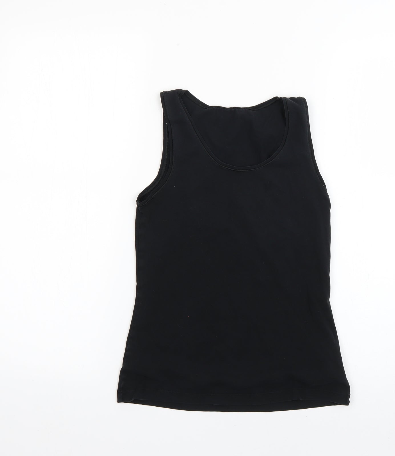 Womens UK Size 10 Marks and Spencer Black Basic T-Shirt