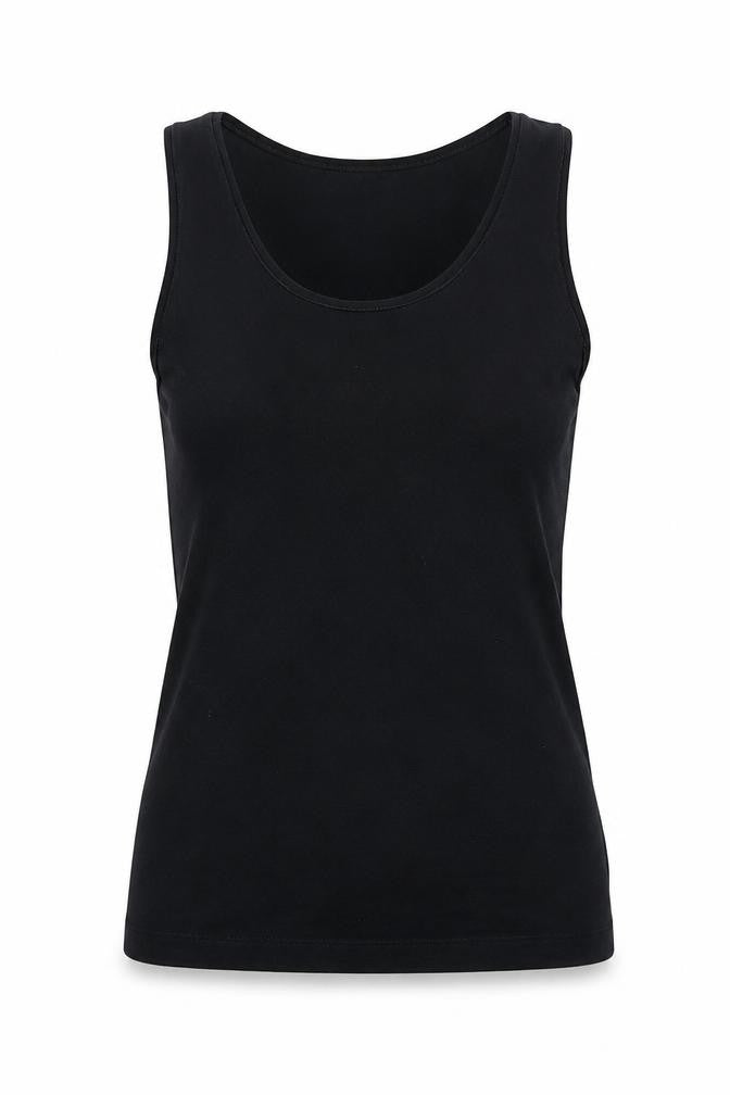 Womens UK Size 10 Marks and Spencer Black Basic T-Shirt
