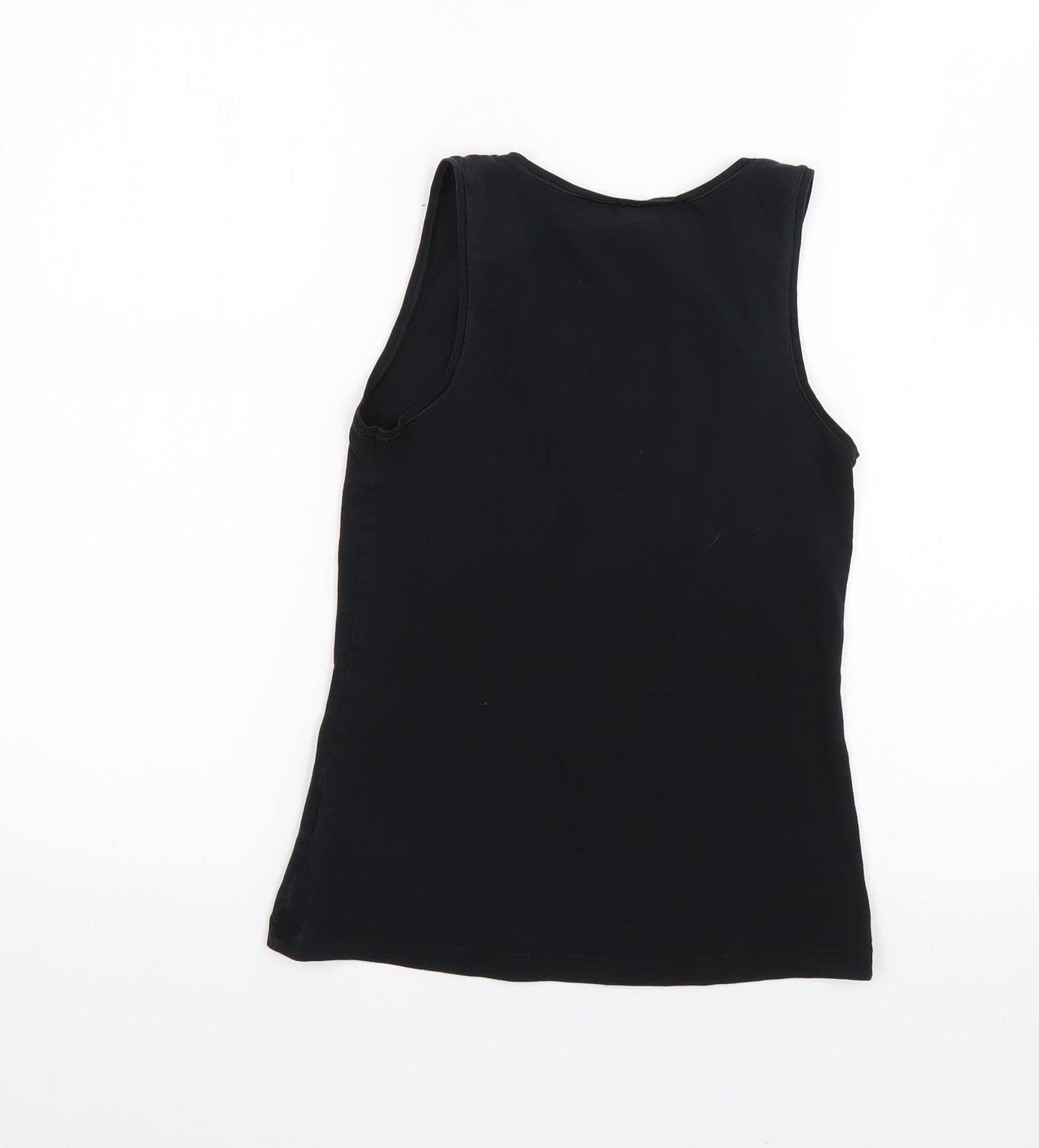 Womens UK Size 10 Marks and Spencer Black Basic T-Shirt