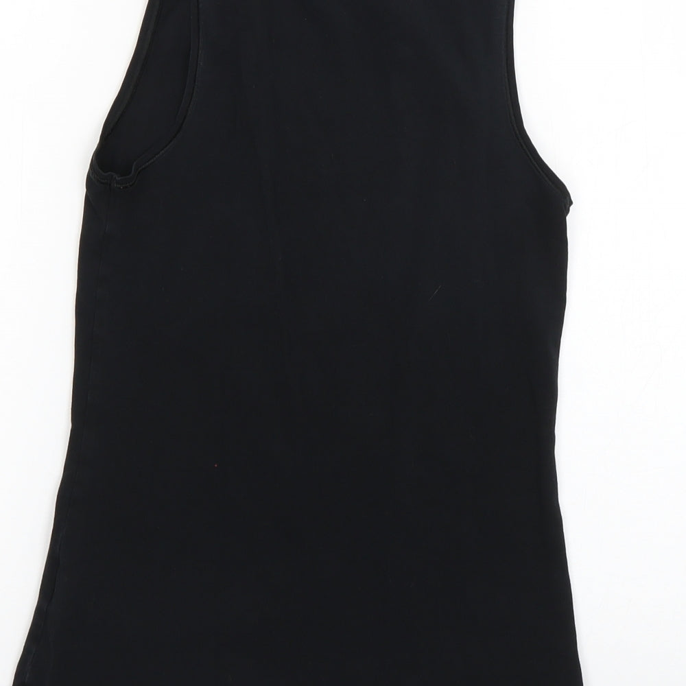 Womens UK Size 10 Marks and Spencer Black Basic T-Shirt