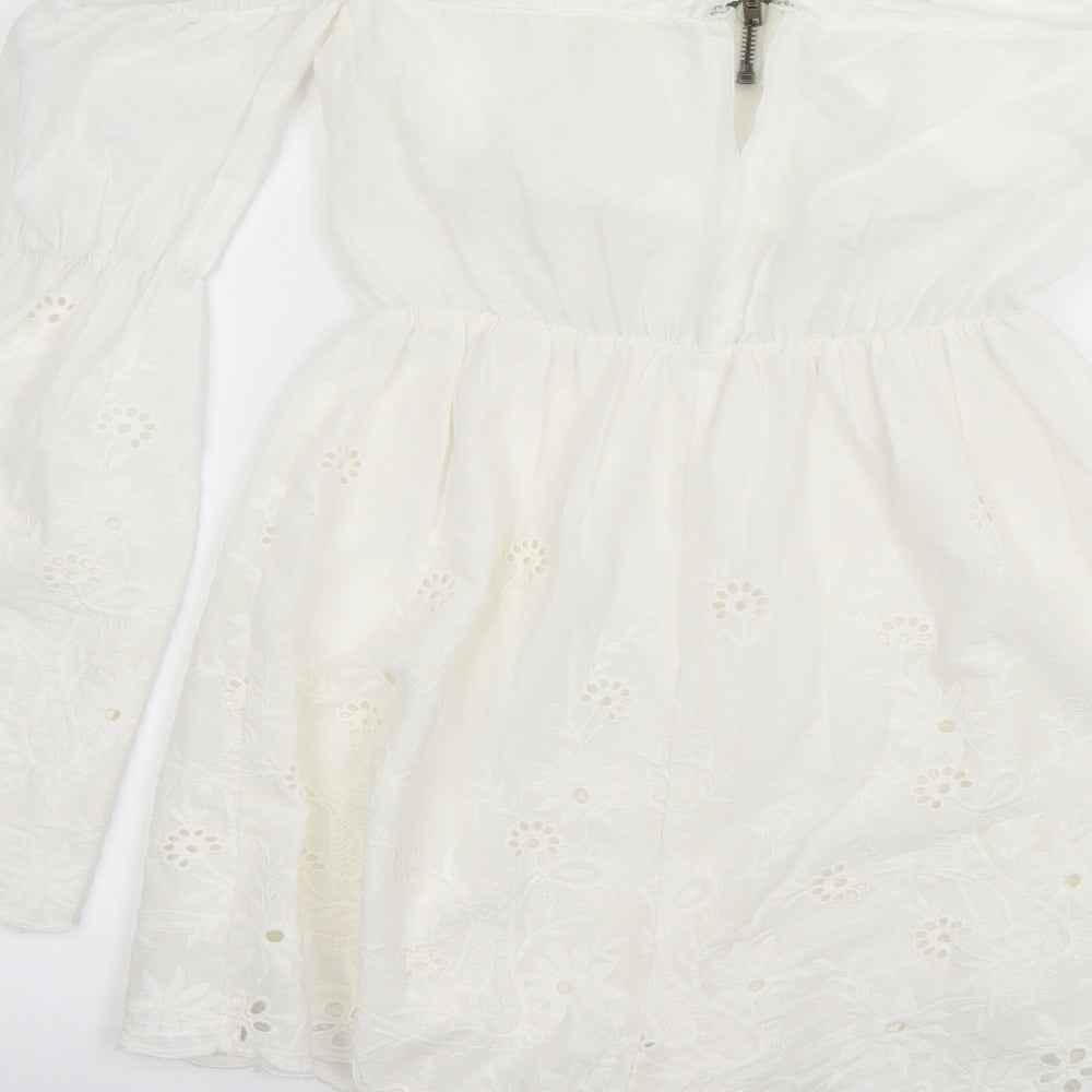Kiss the Sky Womens White   Jumpsuit One-Piece Size XL