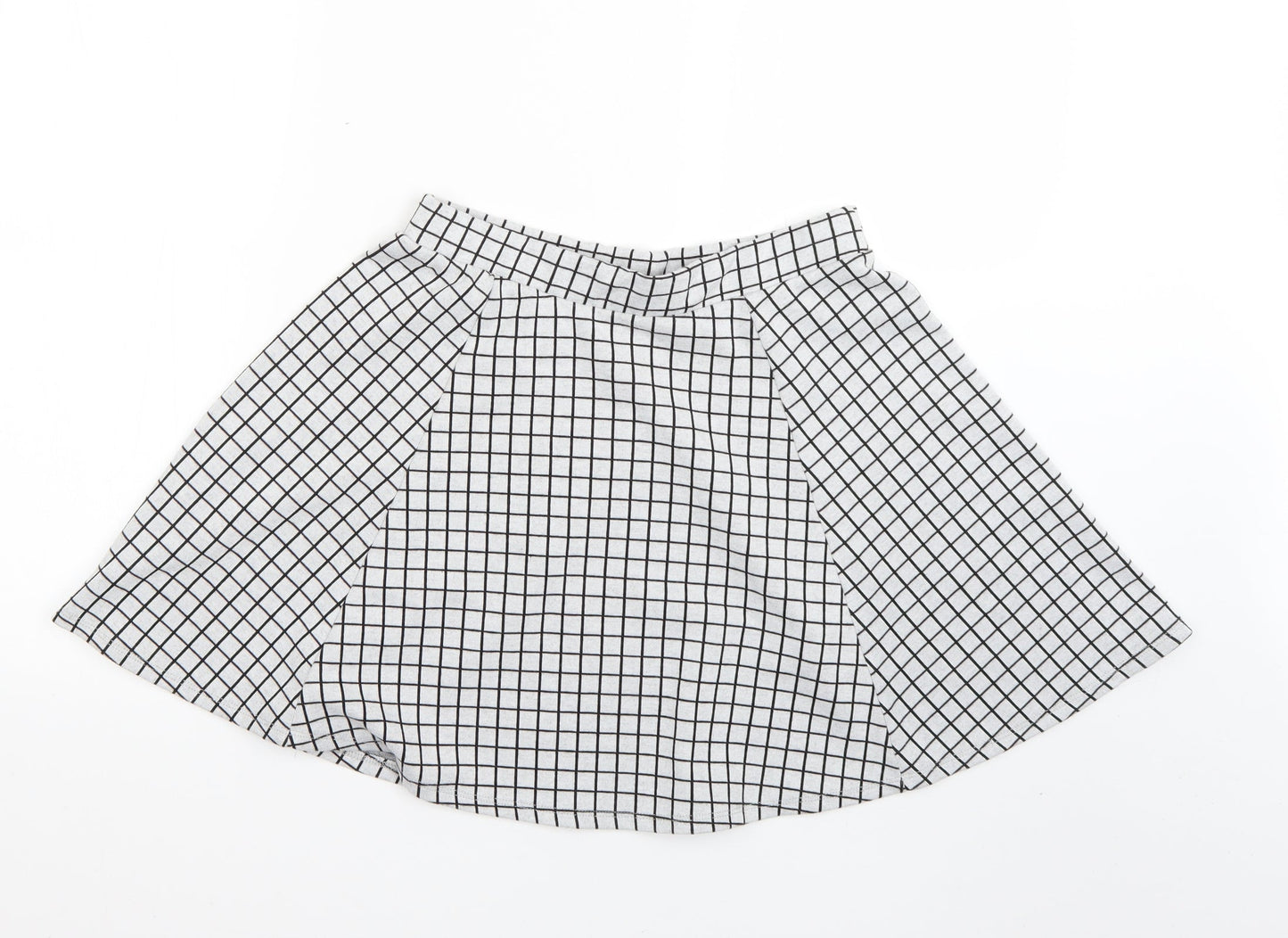 New Look Womens Multicoloured Check  Flare Skirt Size 10