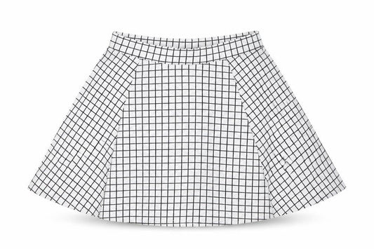 New Look Womens Multicoloured Check  Flare Skirt Size 10