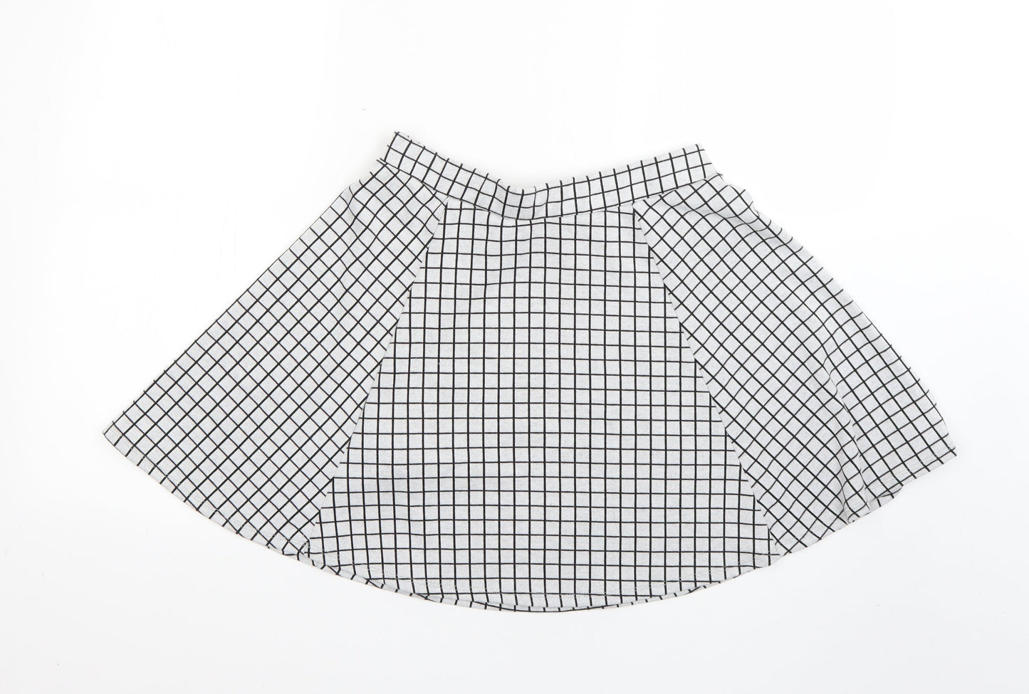 New Look Womens Multicoloured Check  Flare Skirt Size 10