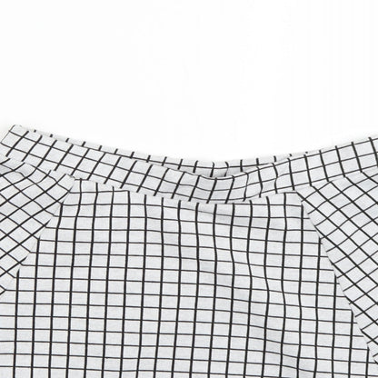 New Look Womens Multicoloured Check  Flare Skirt Size 10