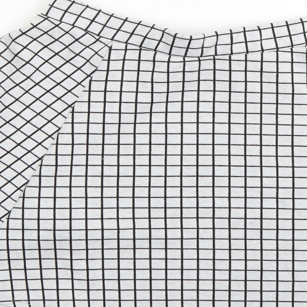 New Look Womens Multicoloured Check  Flare Skirt Size 10