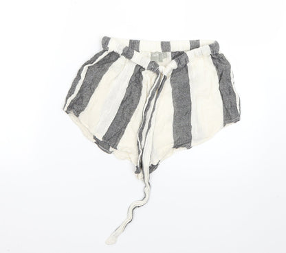 ASOS Womens Multicoloured Striped  Cut-Off Shorts Size 8