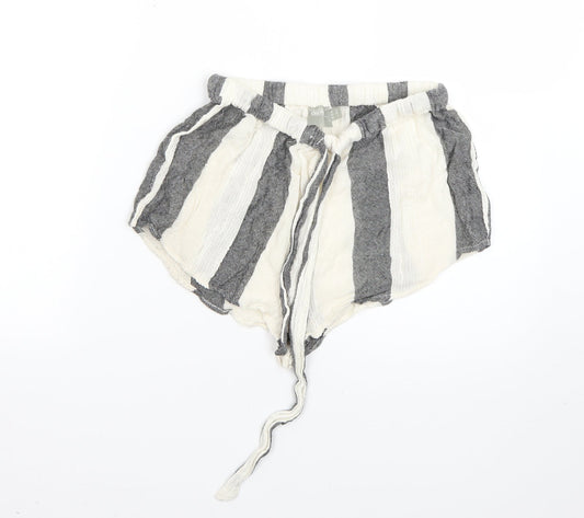 ASOS Womens Multicoloured Striped  Cut-Off Shorts Size 8