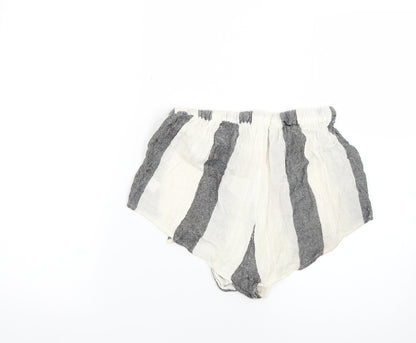 ASOS Womens Multicoloured Striped  Cut-Off Shorts Size 8