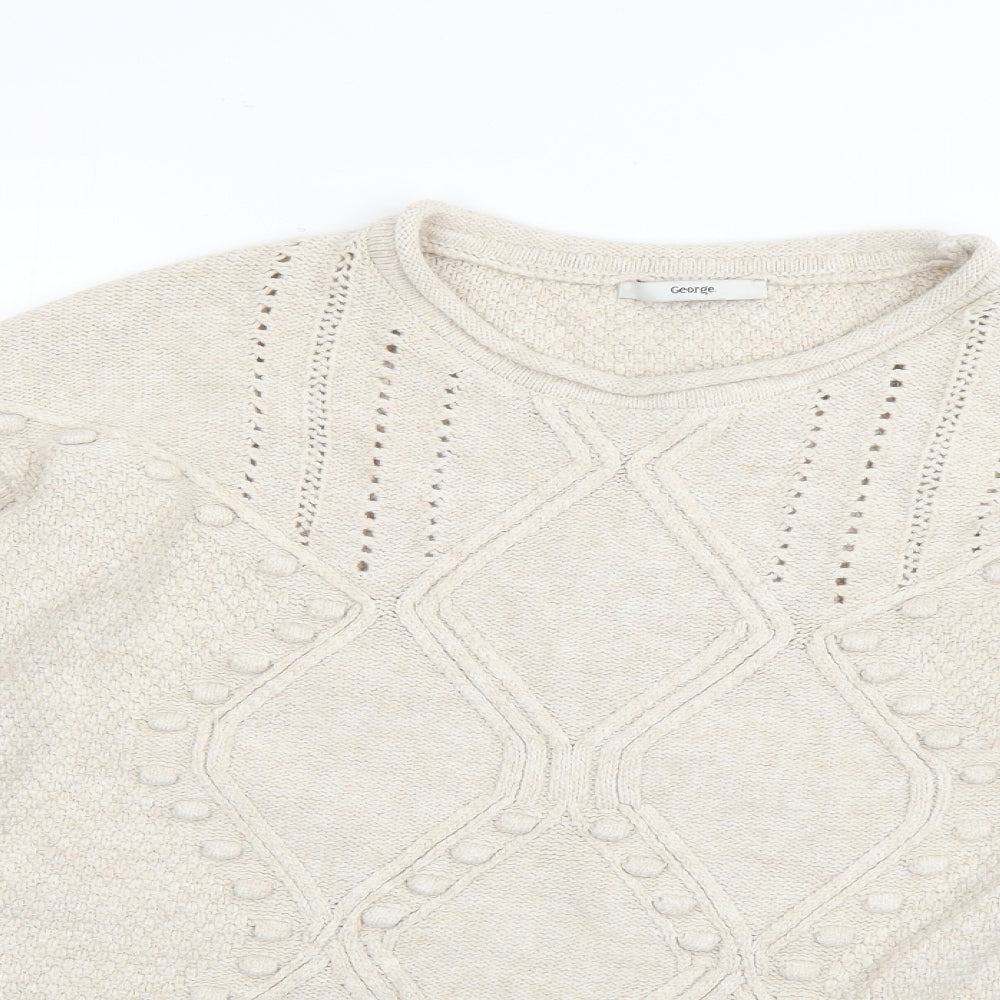 George Womens Beige   Pullover Jumper Size 16
