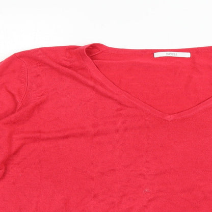 Womens UK Size 20 marks Red Pullover Jumper