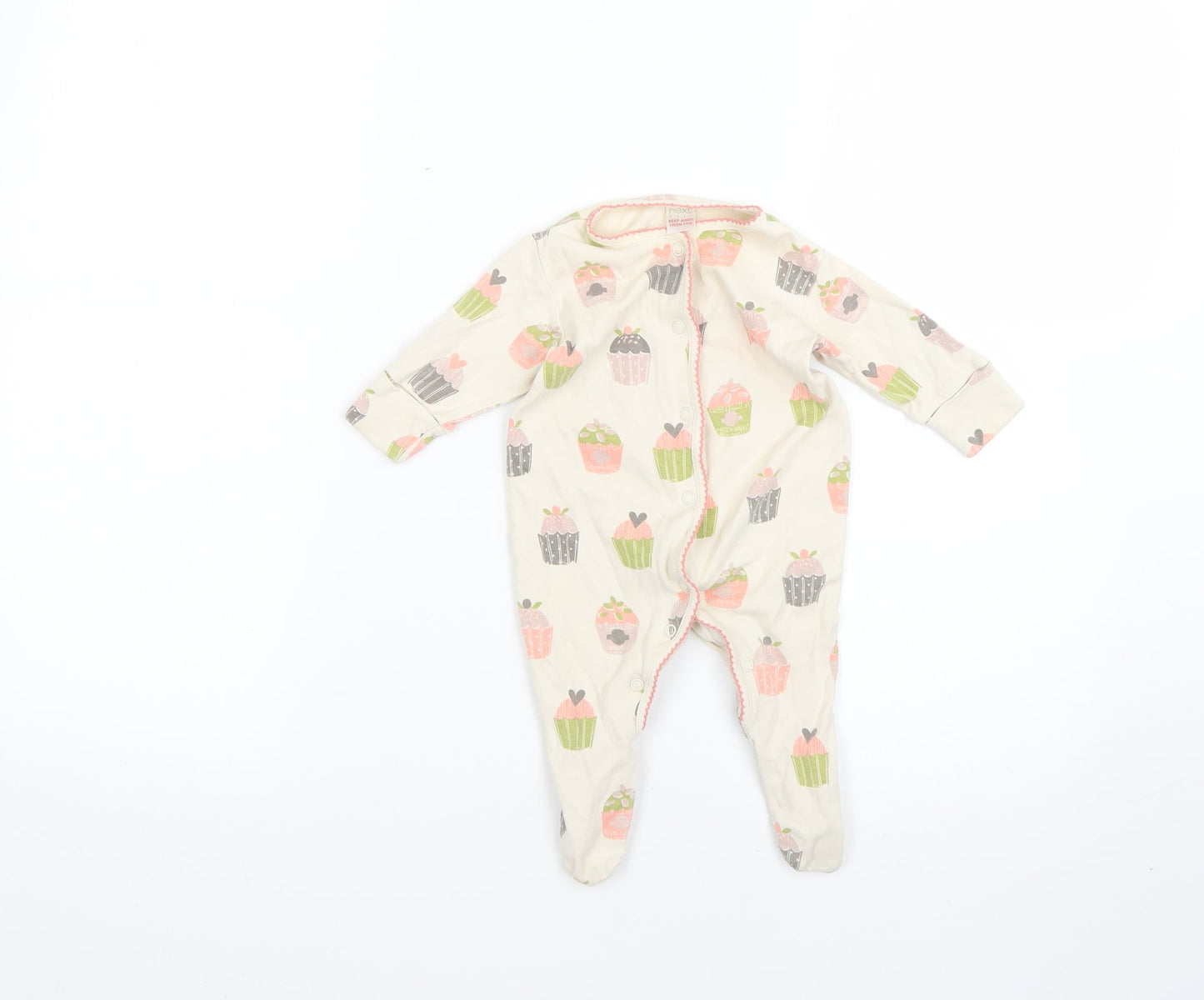 NEXT Baby Beige Geometric  Babygrow One-Piece One Size