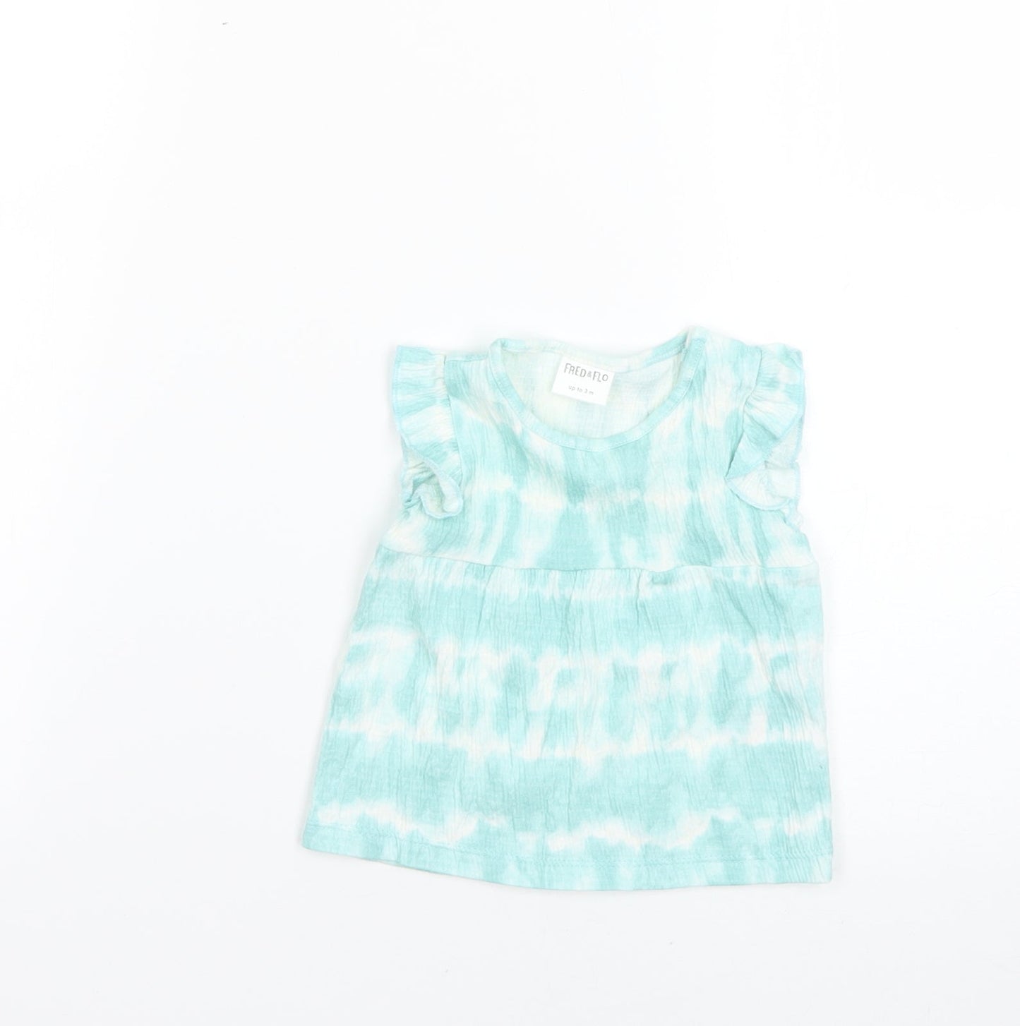 F&F Baby Multicoloured Geometric  Basic T-Shirt Size 0-3 Months