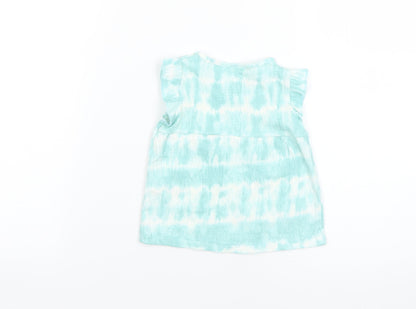 F&F Baby Multicoloured Geometric  Basic T-Shirt Size 0-3 Months