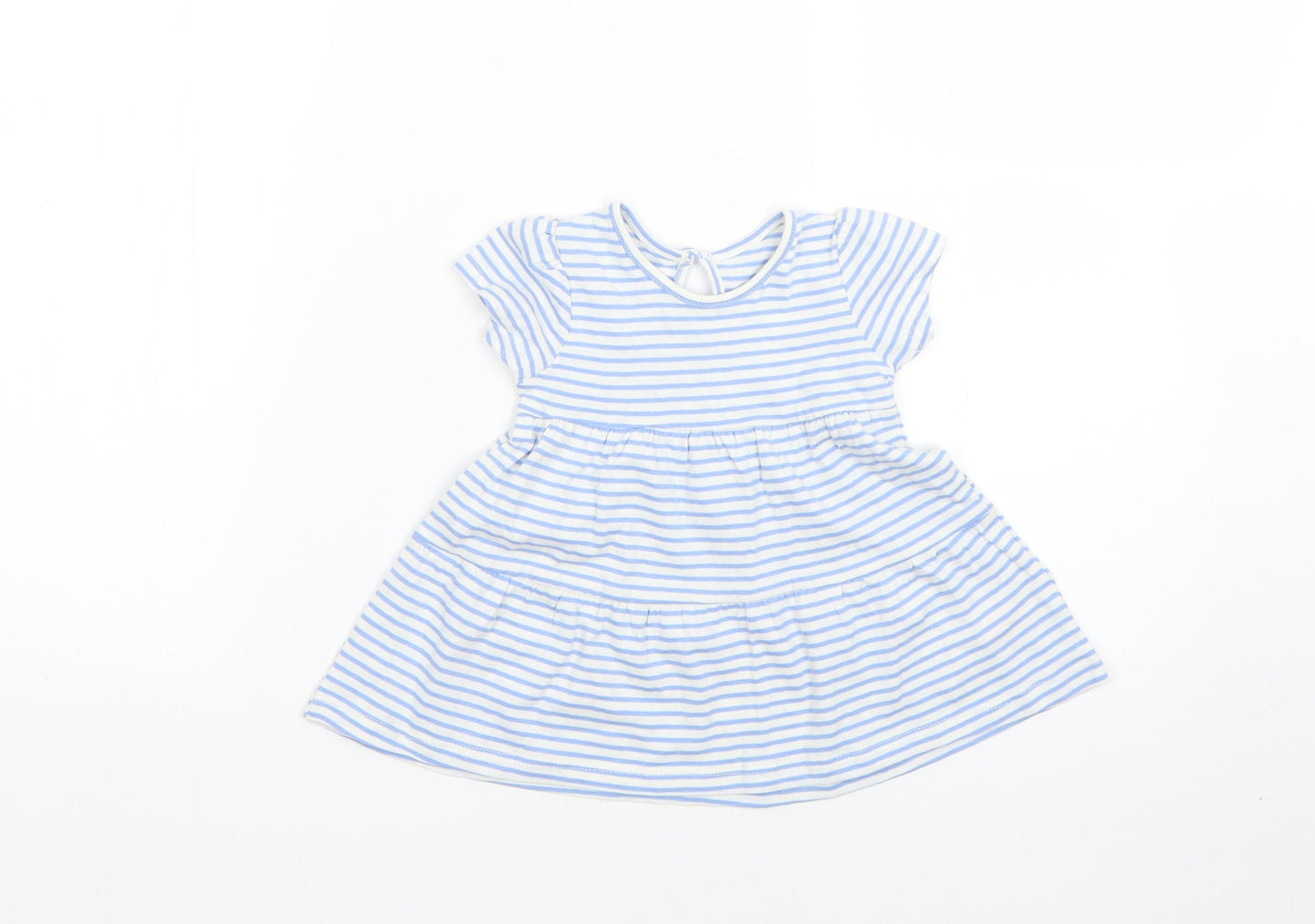 Primark Baby Blue Striped  Fit & Flare  Size 3-6 Months